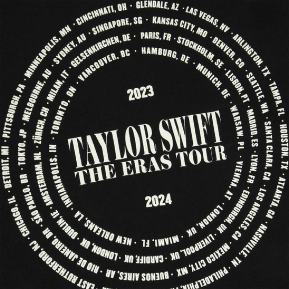 TAYLOR SWIFT • THE ERAS TOUR ALL TOO WELL LIVE PHOTO OVERSIZED CREWNECK (M) - Picture 9 of 9